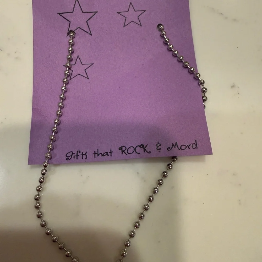 Purple Star Bottle Cap Pendant Necklace with Werewolf Character Art